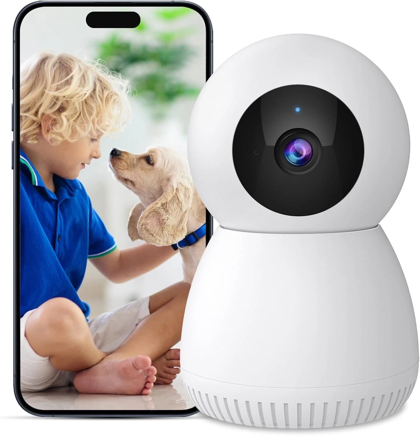 1080P Baby Monitor, Phone App with AI Motion Detection, 2-Way Talk, Night Vision