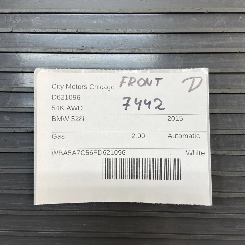 BMW 528i F10 2011-2016 ventana parabrisas delantero con Hud 54 k millas OEM *NOTA* Foto 2 de 4