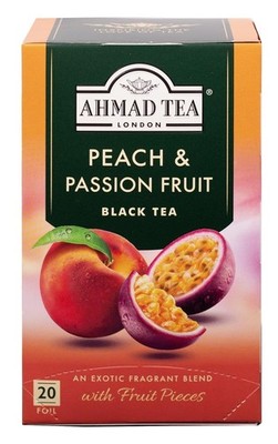 Organic 20 Count Peach & Passion Fruit Tea Bags - Quality Tea Experience Awaits