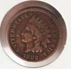 US Rare Old West 1882 Indian Head Penny Coin American Collection Shield Cent USA