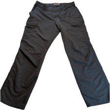 5.11 Tactical Men  s Regular Fit Fast-Tac  Ripstop Cargo Pant Charcoal Sz 38x32