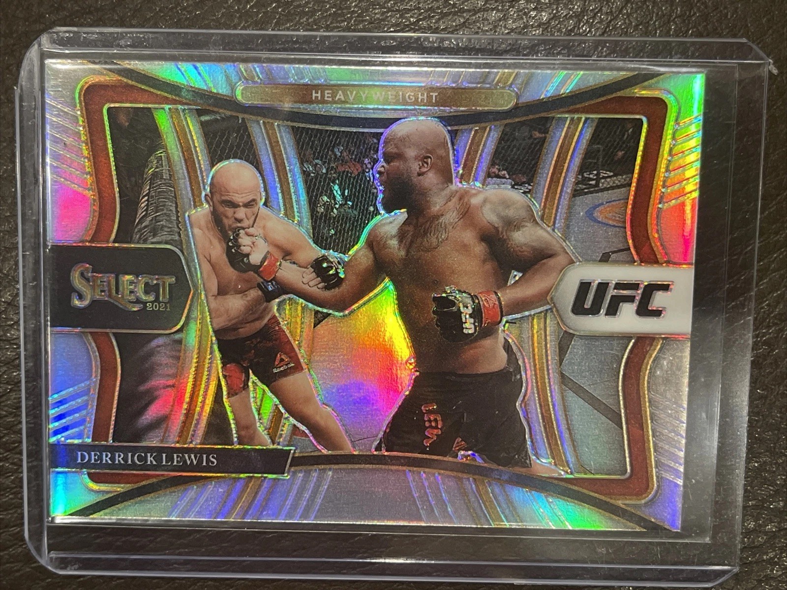 2021 Panini Select UFC DERRICK LEWIS Silver Prizm PREMIER LEVEL No 117