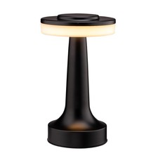 O  Bright Portable LED Table Lamp with Touch Sensor, 3-Levels Matte Black