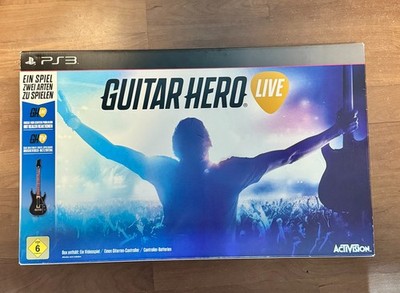 Guitar Hero Live PS3 Bundle Gitarren-Controller Spiel USB Dongle Gurt in OVP