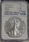 2022 US Silver Eagle $1 NGC MS70 Early Releases