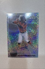 2021 Leaf Metal Draft - 1990 Leaf Autographs Aeverson Arteaga #LA-AA1 Silver...