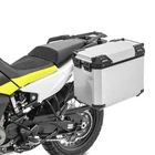 Motorcycle Aluminium Pannier Bagtecs QP48 Side Case 45 Liters silver