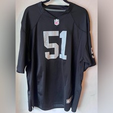 Nike NFL Bruce Irvin Signed Raiders Jersey #51 size 52
