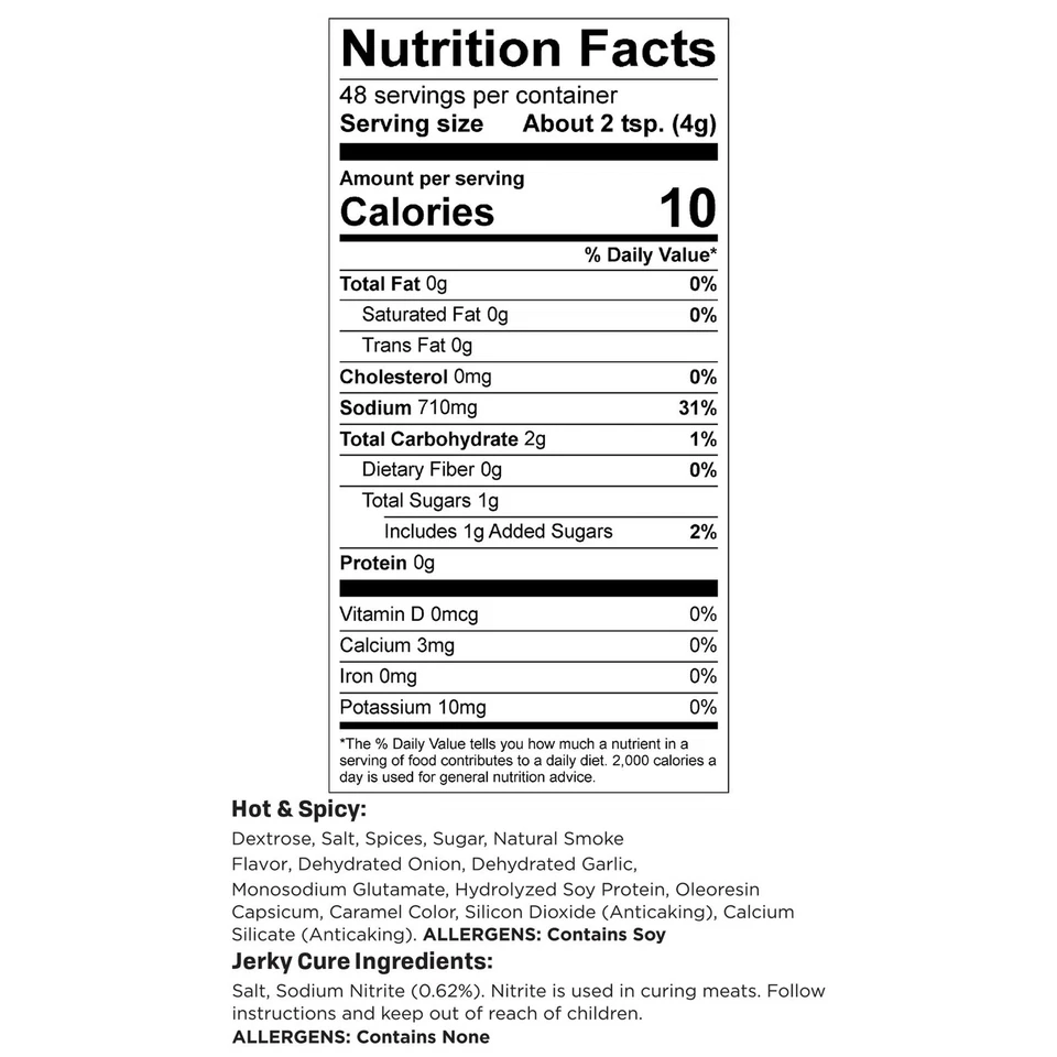 Paquete de 3 condimentos de carne cecina BJH-6 Jerky Spice Works sabor caliente y picante de Nesco Foto 2 de 4