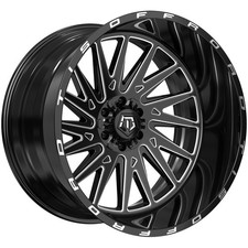 Tis 547bm 24x14 6x1356x5.5 -76mm Blackmilled-deep Wheel Rim 24 Inch