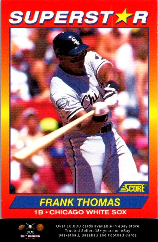 1992 Score 100 Superstars BASEBALL #51 Frank Thomas