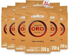 Lavazza Qualità Oro Ground Filtered Coffee French Press 6 Pack 250g 100% Arabica 16.66 per kilo