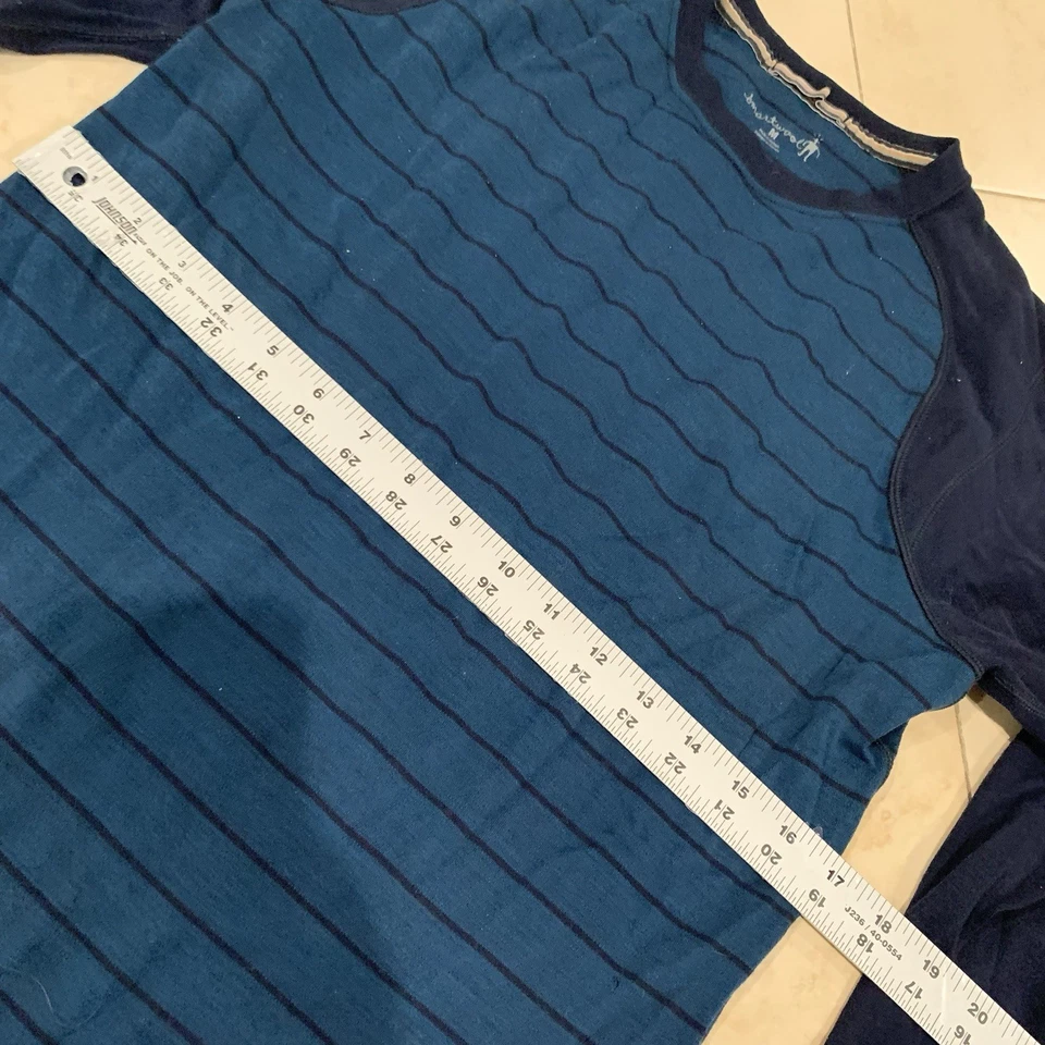 Smartwool Classic Thermal Merino Base Layer Crew Blue Stripe Size M - Image 3 of 4