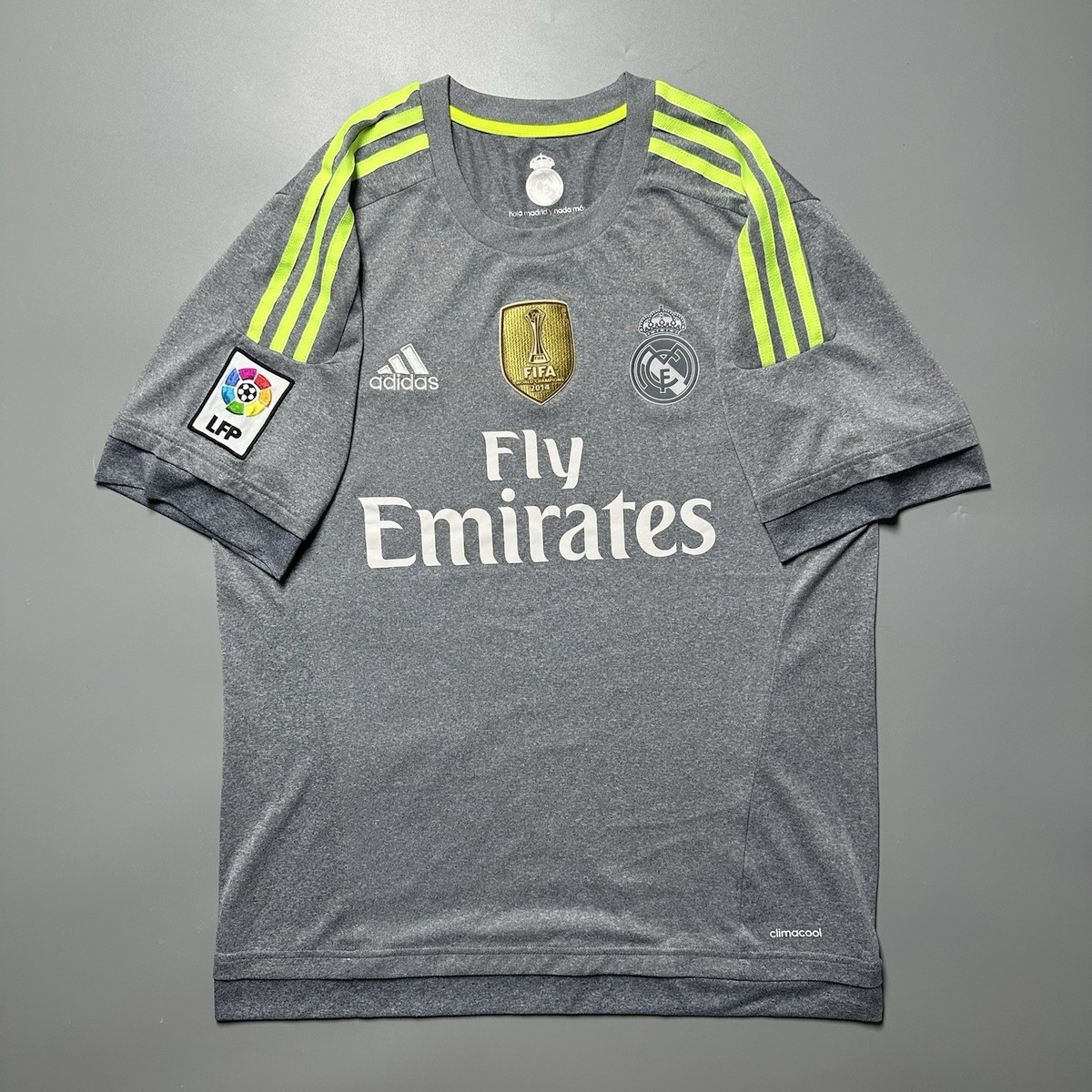 REAL MADRID ADIDAS 2015/2016 FOOTBALL AWAY JERSEY #7 RONALDO SIZE