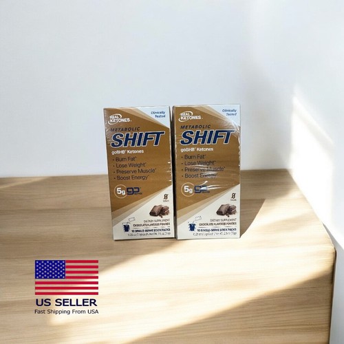 2 Boxes of 10 Packs: Real Ketones Shift Chocolate Ketone Drink Ex+ 6/25 - Picture 1 of 4