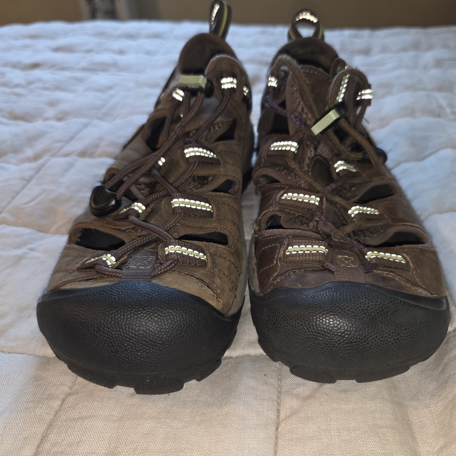 Scarpe Keen Arroyo II in pelle marrone impermeabili da trekking acqua da donna taglia 11