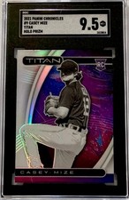 2021 Panini Chronicles Titan #9 Casey Mize HOLO SILVER PRIZM SGC 9.5 RC