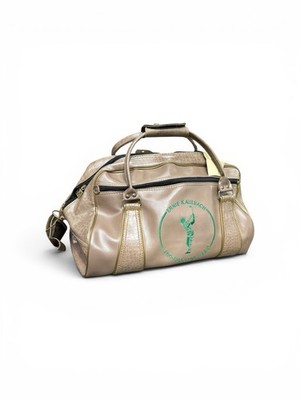 Vintage Ernie Kaulbach Pro-Am Golf Classic Weekender Duffel Bag Made USA Taupe
