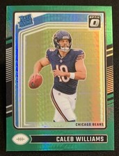 Caleb Williams 2024 Panini Donruss Optic Green Hyper Prizm Rookie RC #201 (Read)