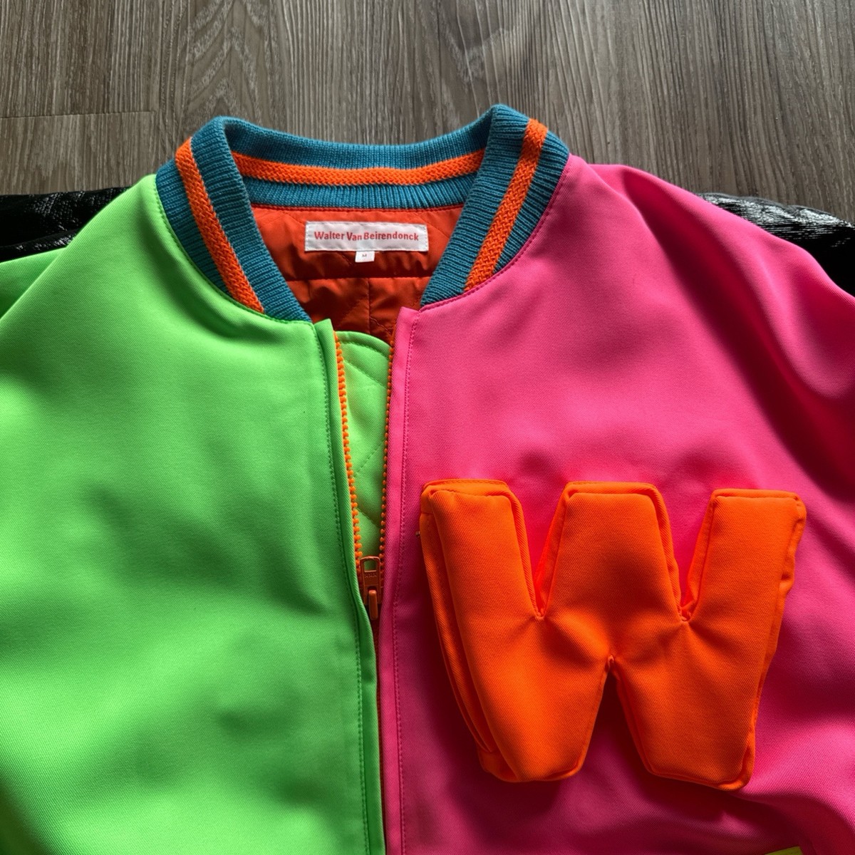 Walter Van Beirendonck Colorblock Pattern Bomber Jacket | eBay