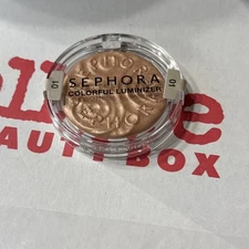 SEPHORA Colorful Luminizer Powder 01 GLITZY GOLD cool gold tone Full Size 3.5G