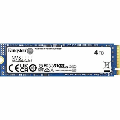 Kingston NV3 4 TB Solid State Drive - M.2 2280 Internal - PCI Express NVMe (PCI