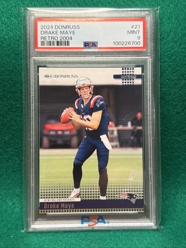 2024 Panini Donruss Retro 2004 Drake Maye #21 PSA 9 MINT Rookie RC