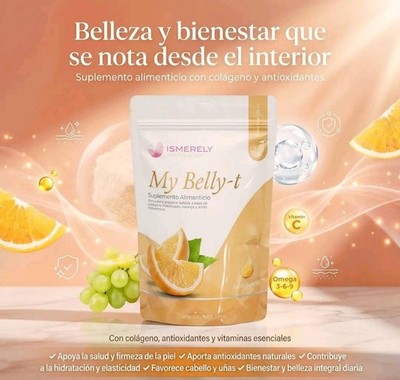 Té Colageno My Belly-t Ismerely Hidrolizado naranja Nutre Tendones y Ligamentos