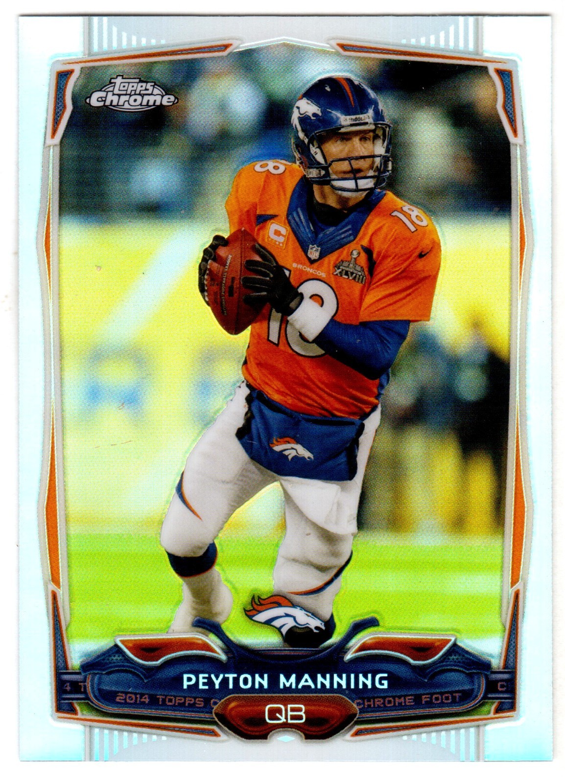 2014 TOPPS CHROME #42 PEYTON MANNING REFRACTOR