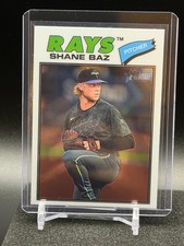 Shane Baz 2026 Topps Heritage Chrome Base #348 - Tampa Bay Rays