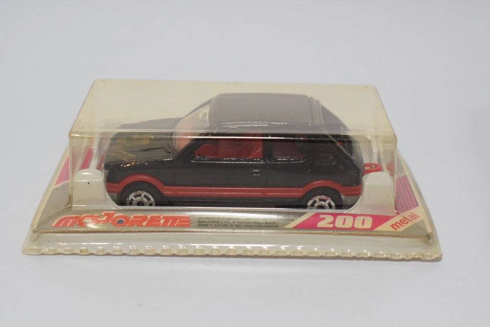 B86 1:64 3 pulgadas 3 pulgadas majorette 281 peugeot 205 gti negro sin usar, en caja ¡muy raro! Foto 2 de 4