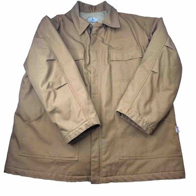Tyndale FR Flame Resistant 45 CAL HRC 4 Size 2XL Khaki Shirt Long Sleeves Collar