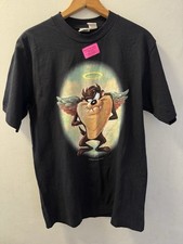 Brand New   Looney Tunes Taz T-Shirt M Single Stitch Angel Devil 90s NoS