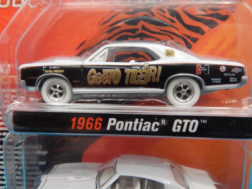 JOHNNY LIGHTNING  1966 GTO & 1969  GTO ROYAL BOBCAT WHITE LIGHTNING CHASE E - Image 2 of 3