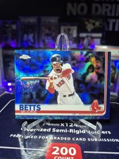 Mookie Betts 2019 Topps Chrome Blue Refractor /150 Red Sox