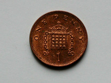 Pièce de 1 penny 1994 Royaume-Uni (britannique) reine Elizabeth II - EF+ tonique-lustre