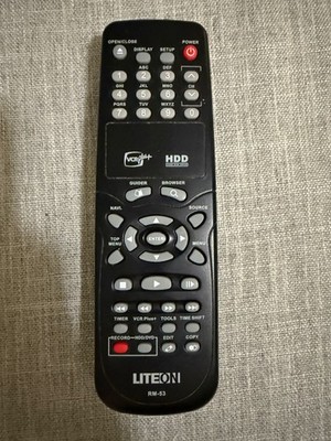 GENUINE LITEON RM-53 HDD DVD RECORDER REMOTE - LVW-5045A