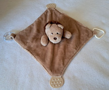 Modern Baby Brown Lion Snuggle Blankie Lovey Plush Security Blanket Teether