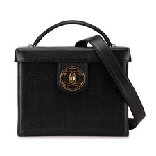 Chanel Coco Mark Caviar Skin 2Way Bag Women Black One Size