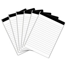 MuiAng 6 Pcs Perforated Note Pads College Ruled - 4" x 6" Inch Writing Notepa...