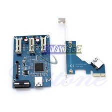 One New PCI-e Express 1X to 3 Port 1X Switch ...