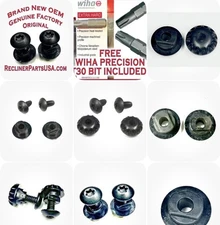 OEM LAZY BOY PART La-Z-Boy Recliner Leg Rest Screw Bolts Set Plastic Grommet NEW