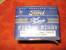 Nos Ford34 35 36 37 38 - 42 44 46 48 Ford 6 Cylinder Piston Ring Set .030 Nos