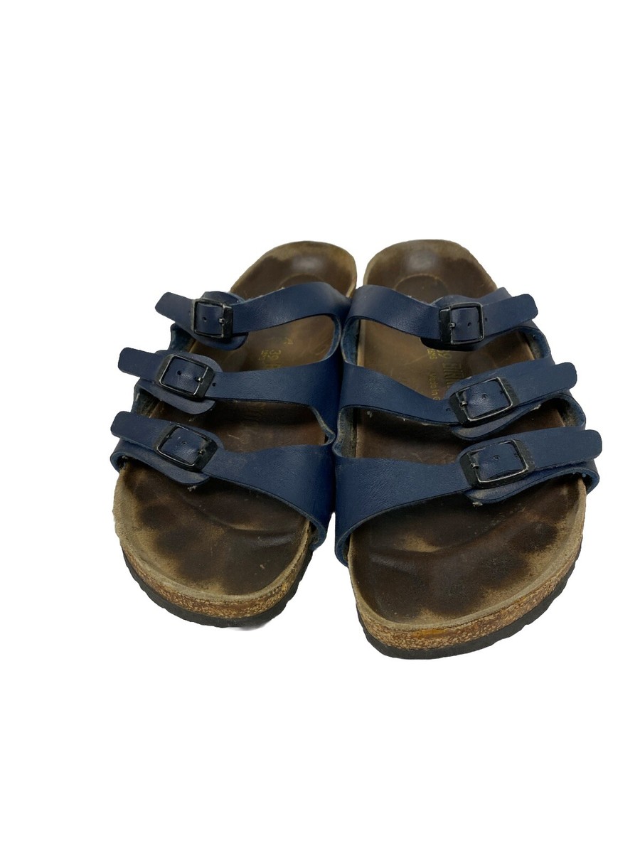 Birkenstock unisex Navy florida  Sandals size 10 womens 8 mens US Birkenstock Florida Soft Footbed Sandal Size 41 10-10.5  main image 4