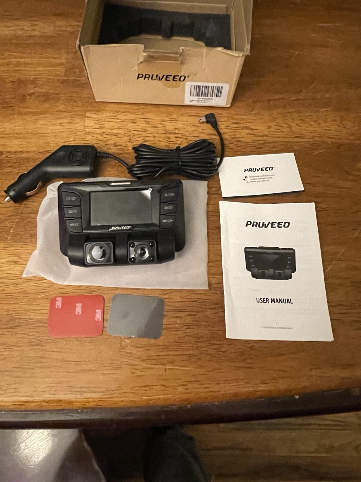 Pruveeo C2 Dual-Channel Dash Cam for Enhanced Driving Safety and Recording