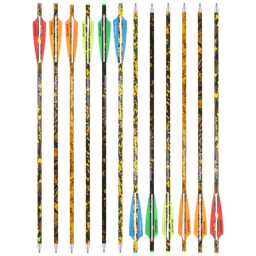 12x 16" 17" 18" 20" 22" Crossbow Bolts Archery Carbon Arrows Bow Hunting Shoot - Picture 5 of 19
