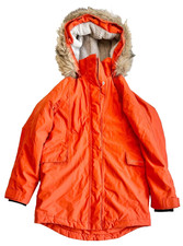 Didriksons Orange Hooded 100% Waterproof Insulated Parka Sz 160
