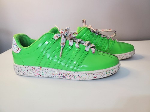 K Swiss Neon Lime Green Varsity
