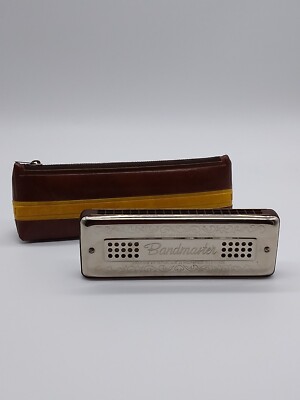 Original Deutsche Mundharmonika - Bandmaster mit Tasche 