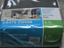NEW YOU ME CRATE COVER GRAY LARGE 37"L X 23.5 W X 23 h WASHABLE